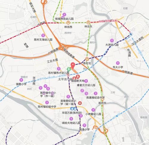 距在建广州地铁7号线西延线 及规划佛山地铁11号线换乘站 陈村北站不