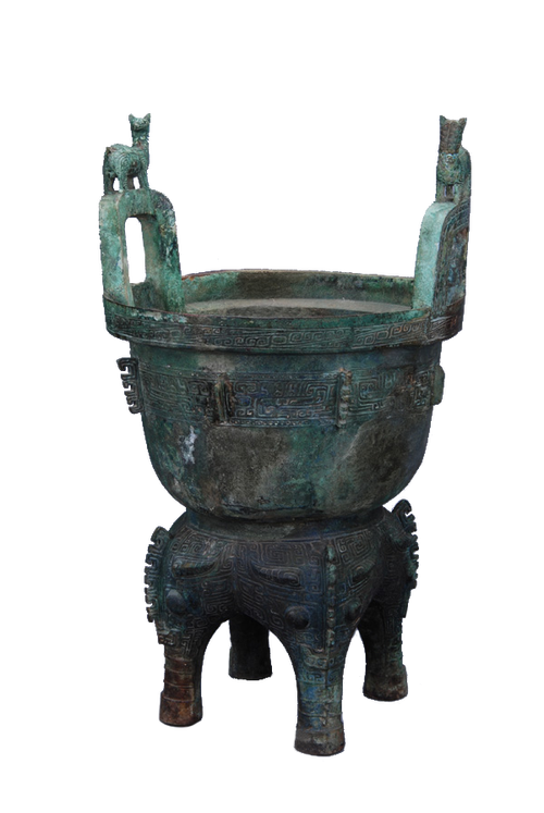 商代鹿耳四足青铜 