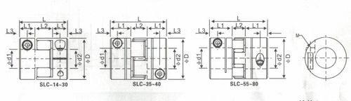 spc-40*40非标定制梅花联轴器星型梅花联轴器弹性梅花联轴器四联