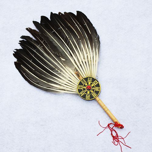 小孔明扇 鹅毛扇 羽毛扇 诸葛亮八卦扇子 礼品扇 送礼够面子