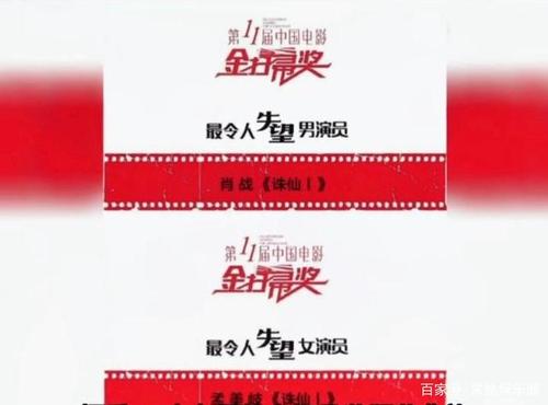肖战孟美岐获得金扫帚奖.导演"陈佳霖"为肖战抱不平