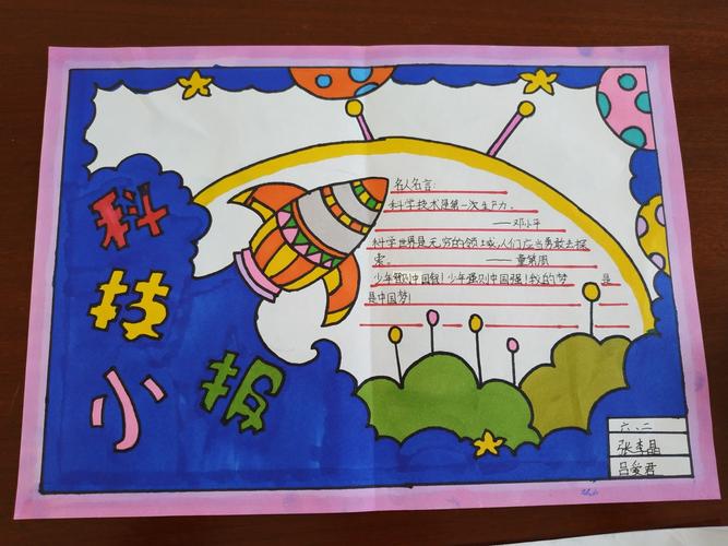 科技引领 携手创新 东昌府区鼎舜学"畅想科技"科幻手抄报评比活动