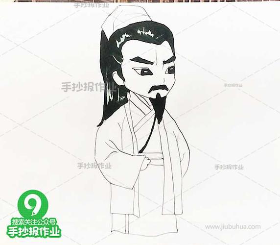 刘备卡通画