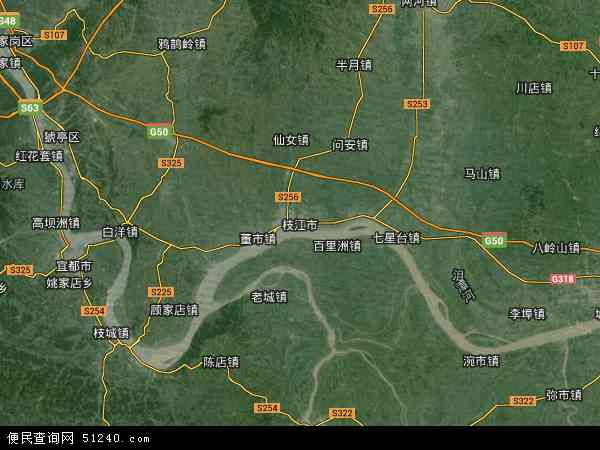 枝江市卫星地图 - 枝江市高清卫星地图 - 枝江市高清航拍地图 - 2020