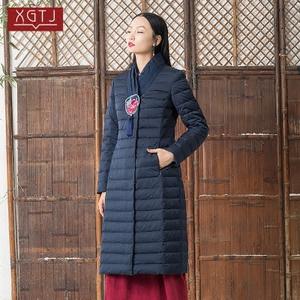 雪国天娇2017新 span class=h>款 /span>冬季时尚中国风修身显瘦团扇 