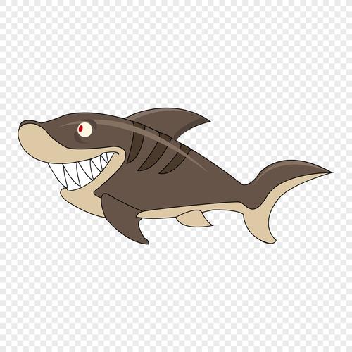 图片 素材 手绘/卡通元素 大鲨鱼.
