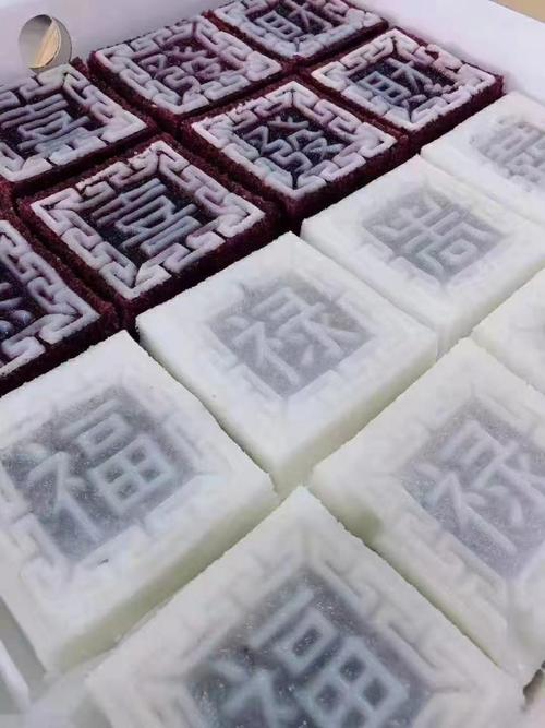 梁弄大糕手工阿传统梁弄大糕桥宁波余姚特产老式黑白糯米豆沙舌尖美食