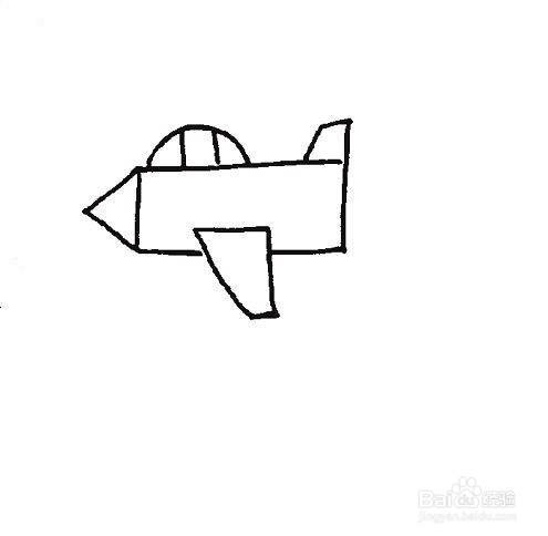 最漂亮的飞机简笔画带颜色