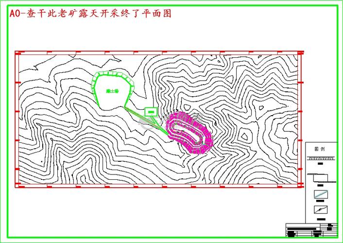 a0-查干此老矿露天开采终了平面图