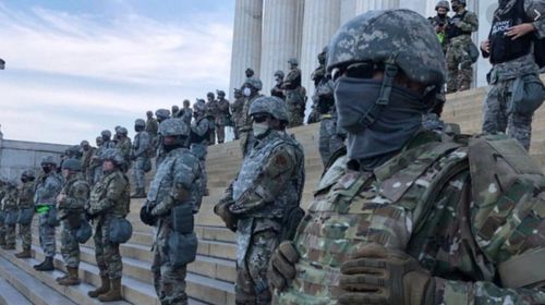 美国国民警卫队人员资料图