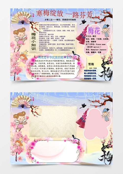 梅花小知识宣传手抄报word