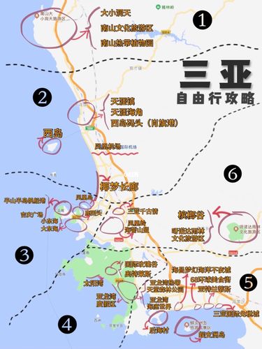 三亚旅游全地图60超详细路线78手把手带你玩