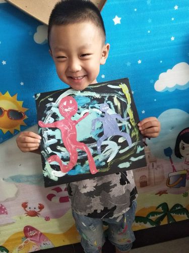 小一班美术作品:《奥林匹克》水粉画!每位宝宝都棒棒哒!