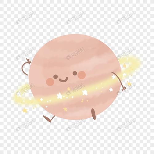 土星星球宇宙可爱卡通