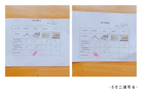 小朋友们的热情高涨,想必是被筷子深深的给吸引了,我们通过筷子调查表