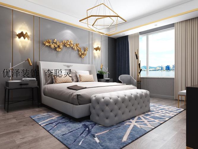 四居室法式风格主卧室卧室背景墙