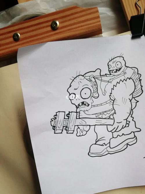 新鲜出炉的巨人僵尸_绘画_文化_绘画