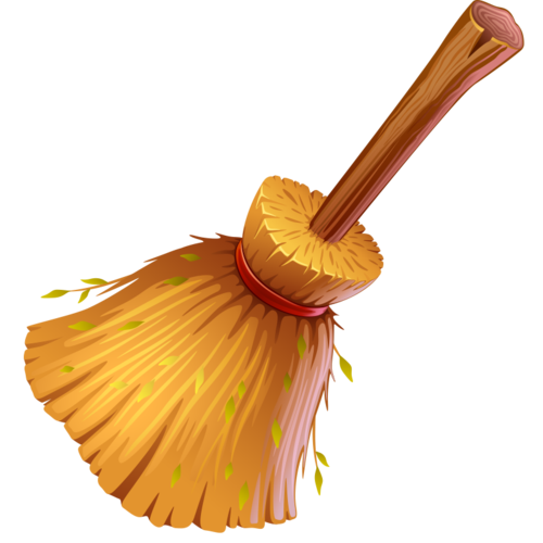 卡通手绘扫帚png透明无水印高清免抠矢量图片素材免费分享下载