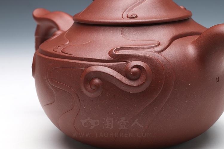 正宗原矿宜兴紫砂壶-云龙壶-惠祥云全手工制作-原矿底槽清紫砂泥料