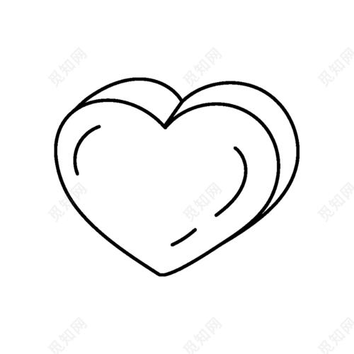 如何简笔画心形