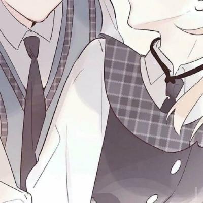 高清动漫情头一左一右