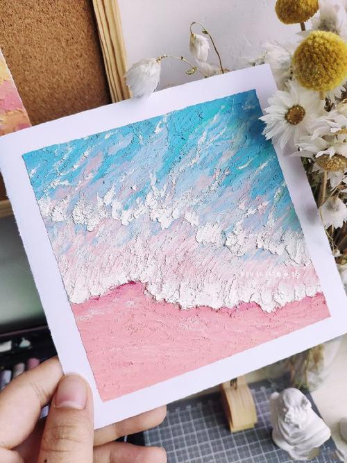 油画风景系列插画作品,精致唯美的油画棒风景画