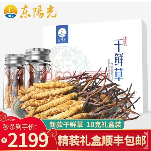 东阳光冬虫夏草 生态繁育虫草 冻干草 礼盒装 冻干锁鲜 免洗即享 上市