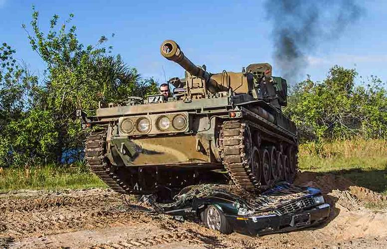 advanced tank package - terrain course & car crush
