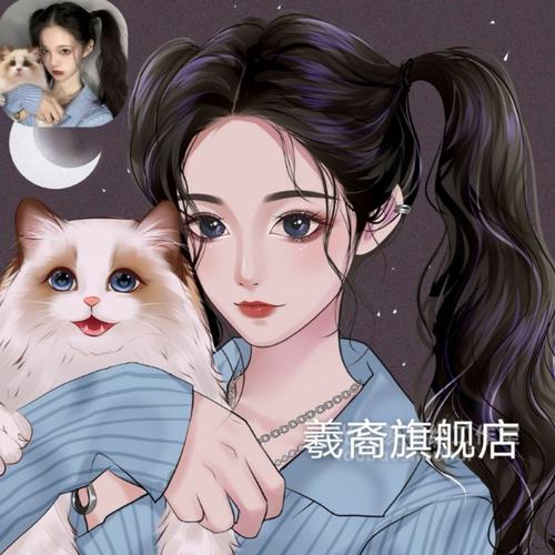 真人转手绘漫画头像约稿手工q版原创动漫设计卡通人物照片定制作 半身