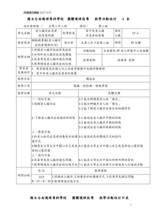 《老人痴呆症患者的居家照护活动设计.doc》