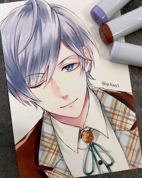 【马克笔步骤】你们要的男人来了!清新动漫男生人物手绘过程!