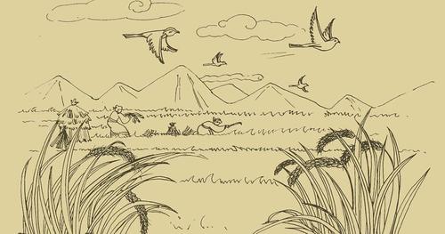 古代农耕收成简笔画