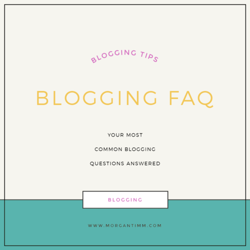 your blogging questions answered: blogging faq