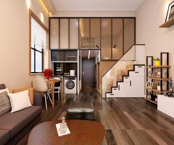 简约复式公寓装修效果图
