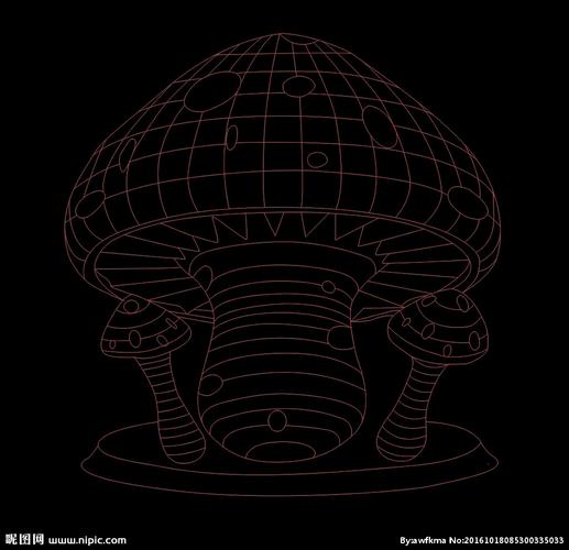 3d立体蘑菇图片