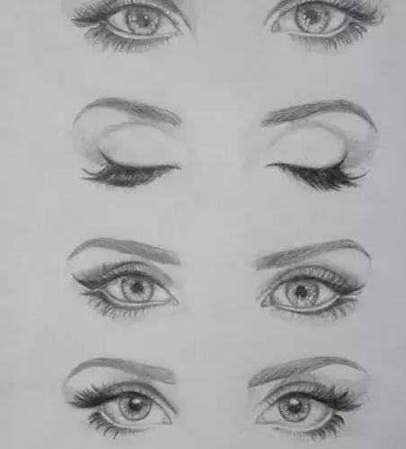 素描100种眼睛的画法