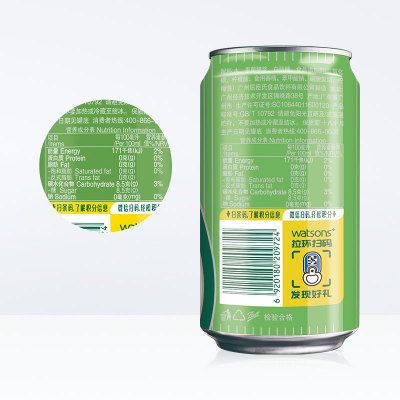 屈臣氏香草味苏打汽水330ml*24