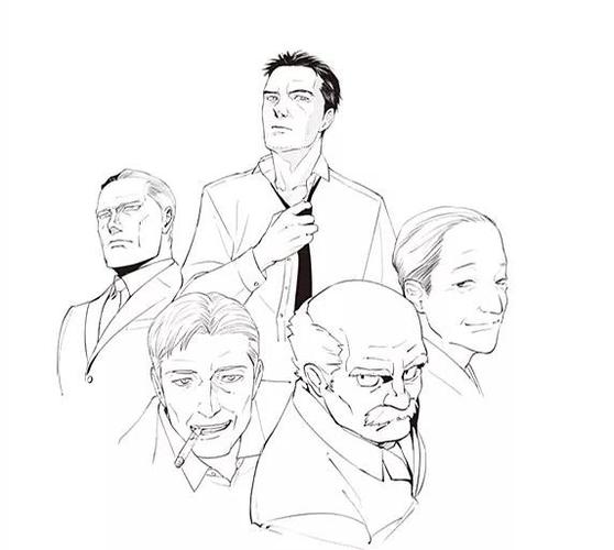 大叔控福利教你画出不同类型的帅气大叔