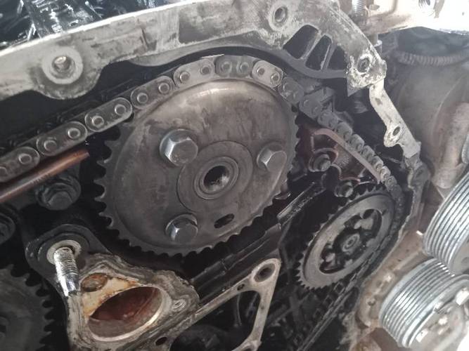 江铃驭胜s 350柴油正时链条怎么对,为什么链条上没有记号,曲轴记号在