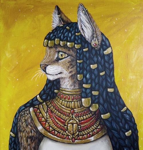 (↑猫女神巴斯特想象图.软萌又可爱,请收下我的膝盖)
