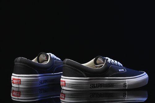 万斯vans supreme联名款 幻影 正品icc钢印 黑色 e001