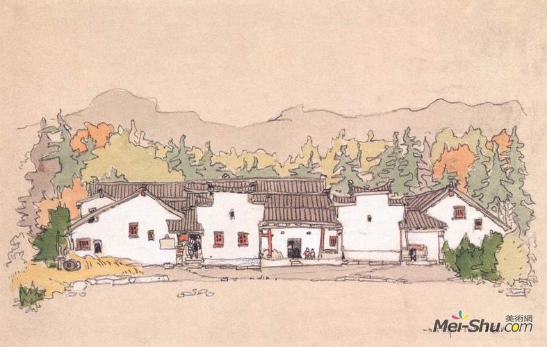 《韶山》李平凡素描艺术作品