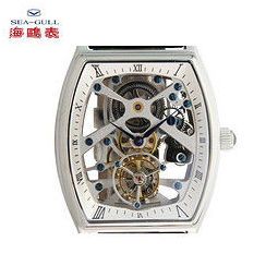 海鸥 st8210sk 男士商务镂空同轴陀飞轮机械表,蝴蝶表扣,手动机械机芯