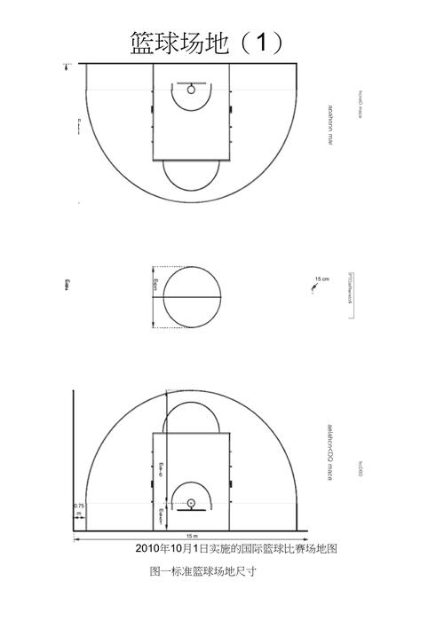 篮球场地画法