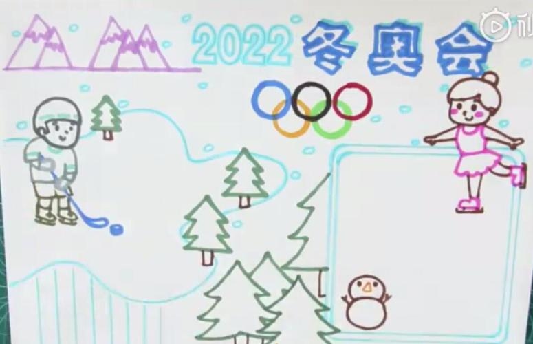 冬奥会为主题手抄报2022年北京冬奥会手抄报素材