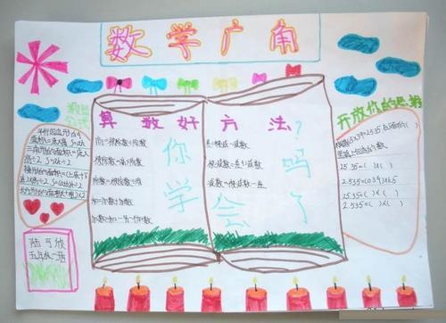 数学广角搭配一二年级手抄报 二年级手抄报