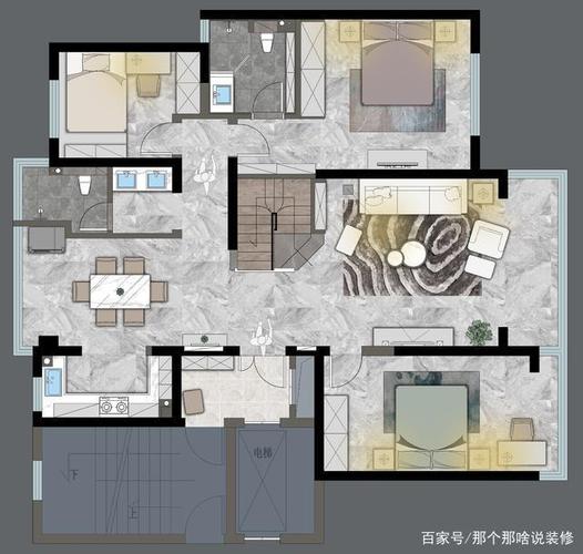 顶层复式考虑风水合理规划楼梯开口方位,避免楼梯正对