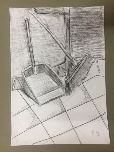 秋季考级素描班第六课(课室一角)