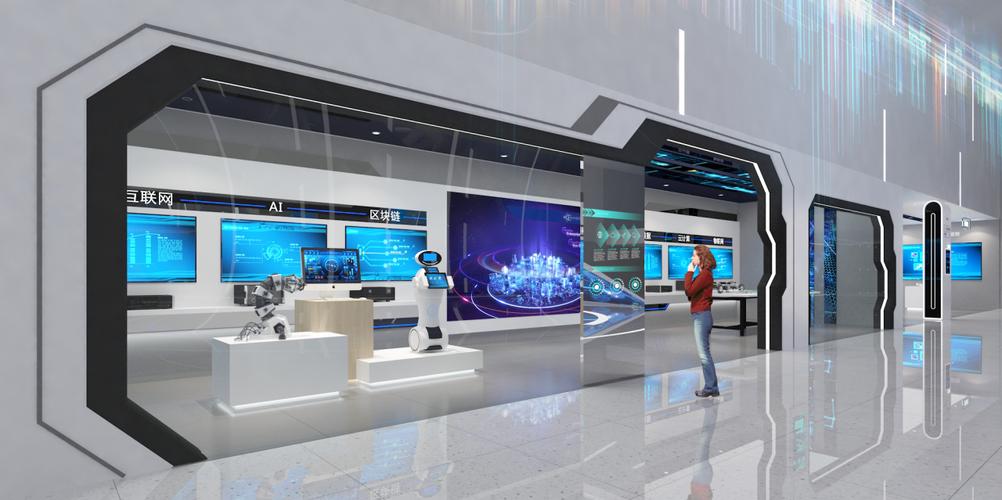 如何设计一个现代化充满科技感的企业展厅?