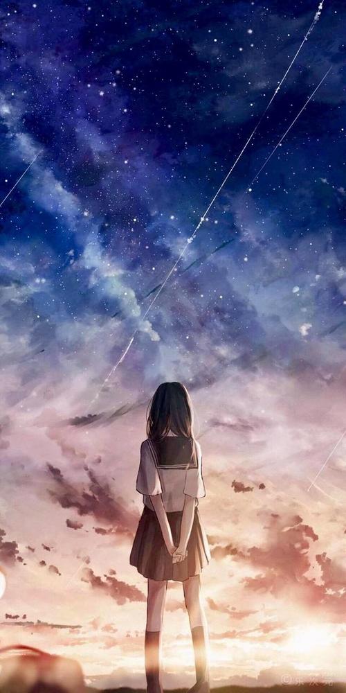 动漫背景图,最美背影杀